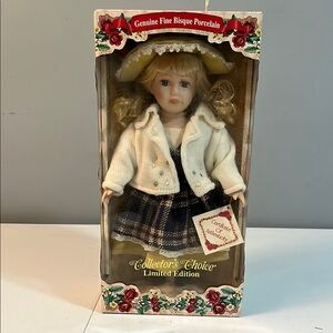 Porcelain Doll with White Jacket
